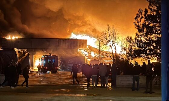Afyonkarahisar OSB'de fabrika yangını haberi