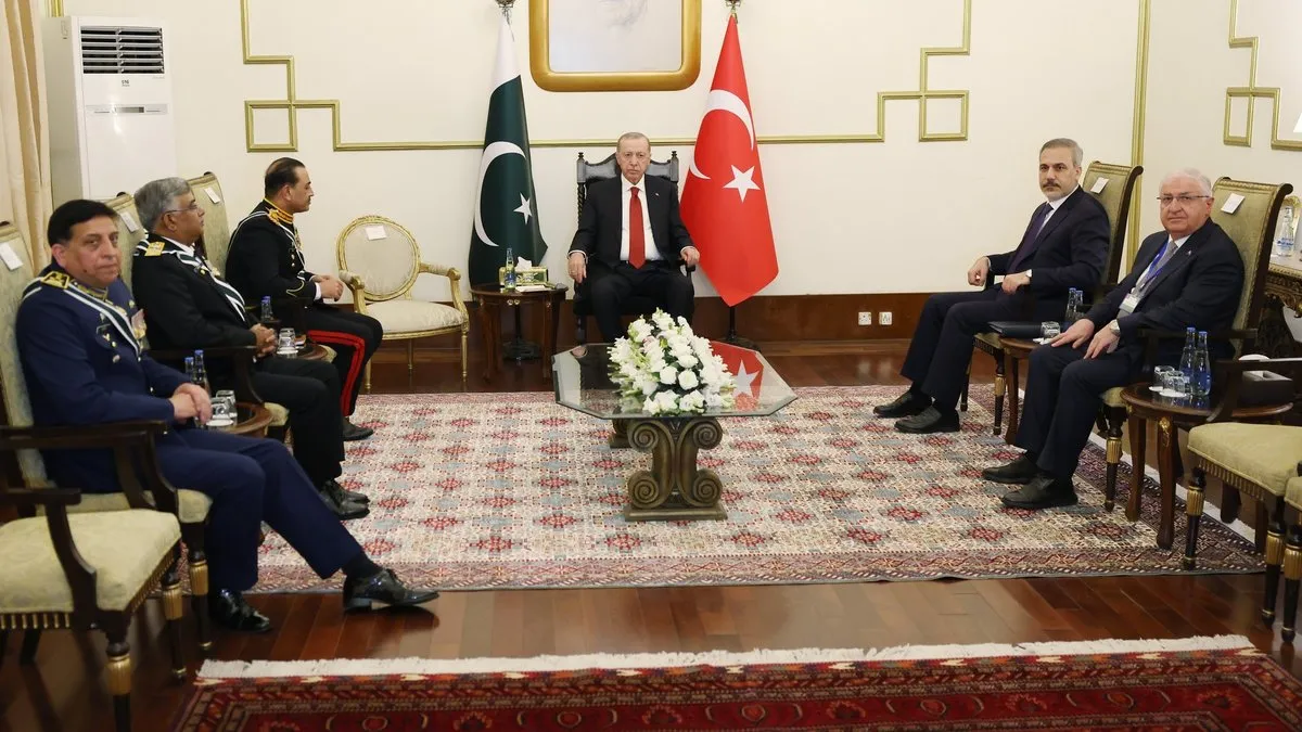 Başkan Erdoğan, Pakistan ordusunun kuvvet komutanlarını kabul etti