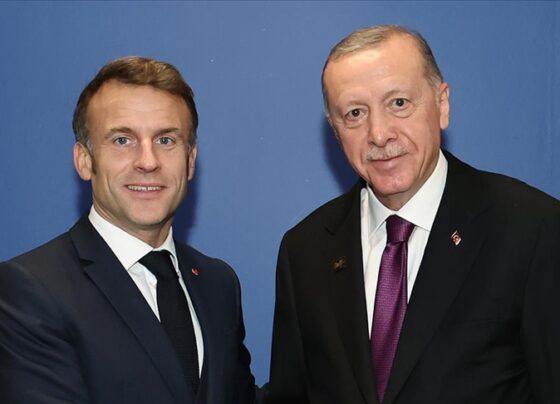 Erdoğan, Fransa Cumhurbaşkanı Macron ile görüştü
