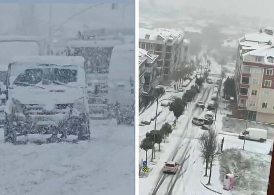 İstanbul'da ulaşım felç! O ilçelerde araçlar yollarda kaldı