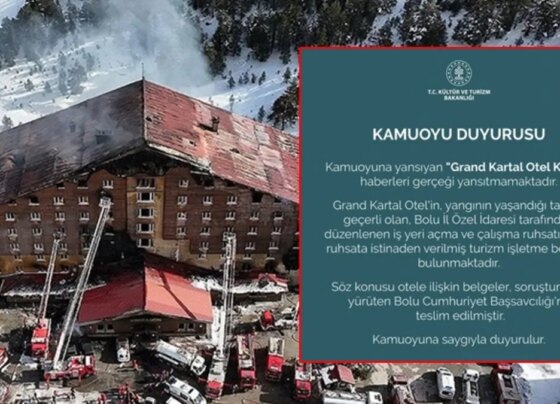 Kültür ve Turizm Bakanlığı'ndan 'Grand Kartal Otel kaçak' haberlerine yalanlama