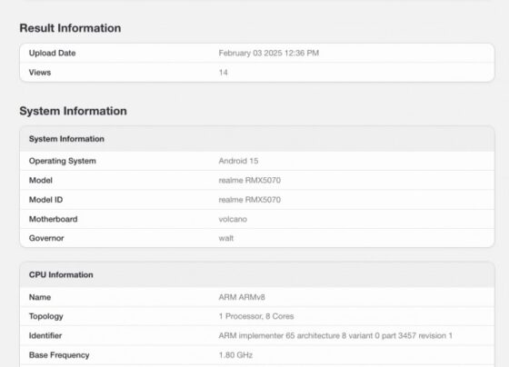 realme P3 Geekbench'te görüntülendi