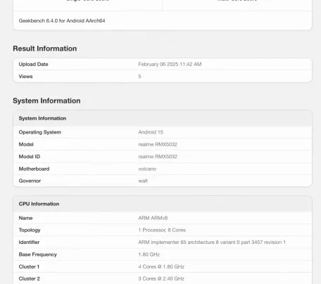realme P3 Pro Geekbench’te görüntülendi