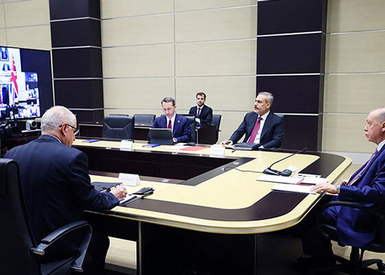 Cumhurbaşkanı Erdoğan, Çevrimiçi Liderler Toplantısı'na katıldı