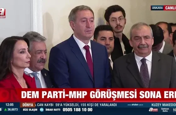 DEM Parti heyeti, MHP'yi ziyaret etti! İşte ilk açıklama