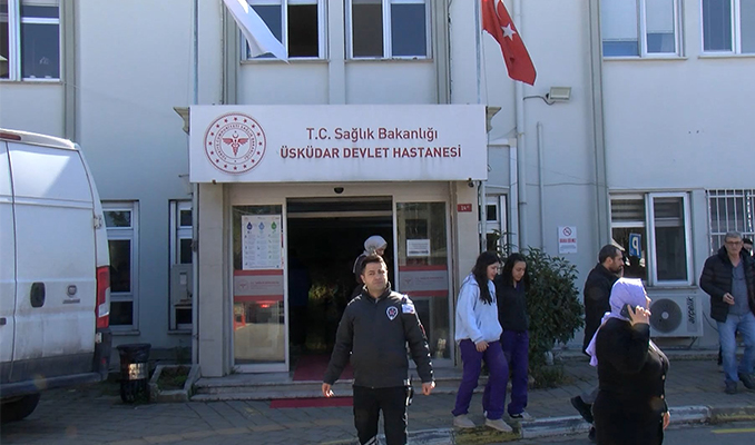 Hastanede yangın paniği