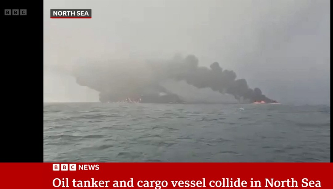 İngiliz denizinde çarpışma! Kargo gemisi battı, petrol tankeri alev aldı: Çok sayıda yaralı var – Son Dakika Dünya Haberleri