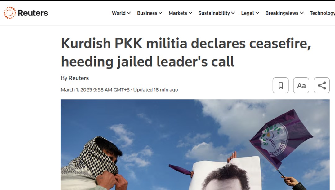 PKK’nın ateşkes ilanı dünya manşetlerinde: “40 yılın ardından kan dökülmeyecek” – Son Dakika Dünya Haberleri