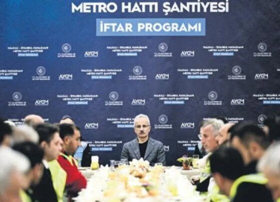 Uraloğlu, Metro Hattı Şantiyesi’nde iftar açtı