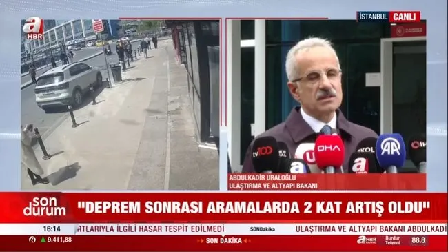 Bakan Uraloğlu: Mevcut aramaların yüzde 75’ini karşıladık