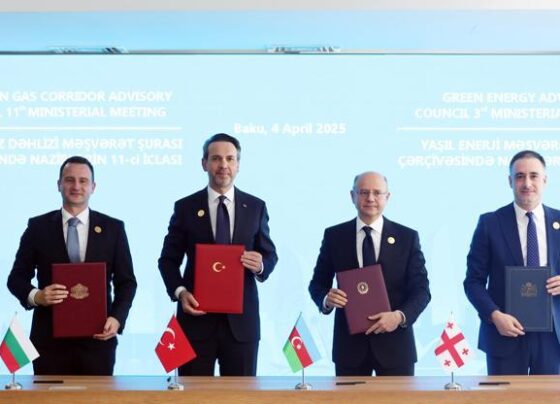 Bakü’de tarihi anlaşma Türkiye, Azerbaycan, Gürcistan ve Bulgaristan imzaları attı...