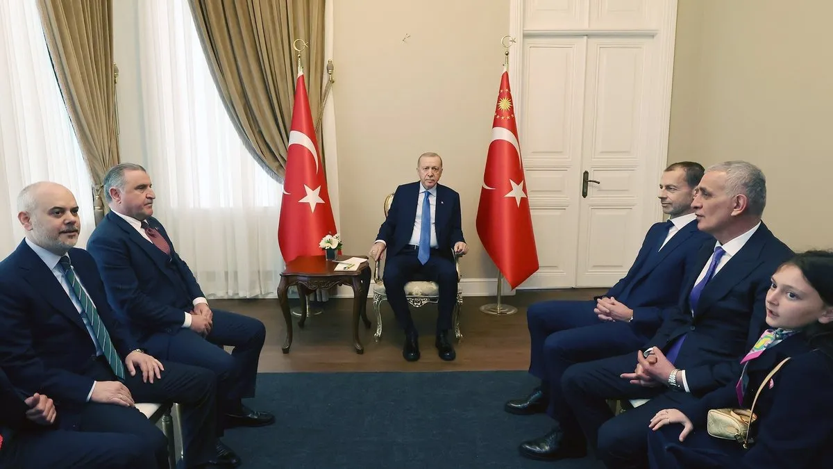 Başkan Erdoğan UEFA Başkanı Ceferin’i kabul etti