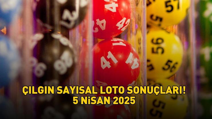 ÇILGIN SAYISAL LOTO SONUÇLARI 5 NİSAN 2025: Çılgın Sayısal Loto sonuçları açıklandı mı, nasıl öğrenilir? Sonuç sorgulama ekranı!