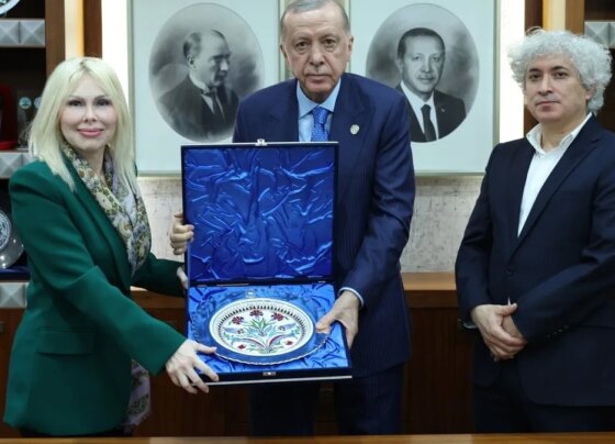 Cumhurbaşkanı Erdoğan’a vizyon projeler sunuldu