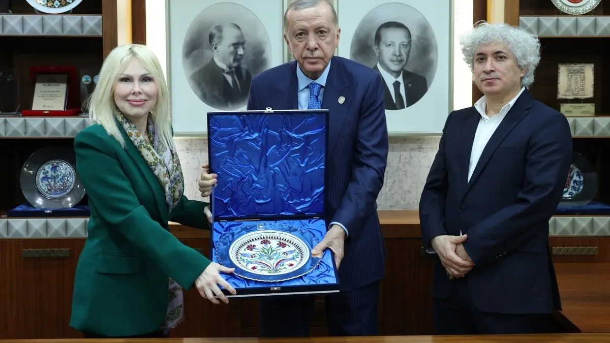 Cumhurbaşkanı Erdoğan’a vizyon projeler sunuldu