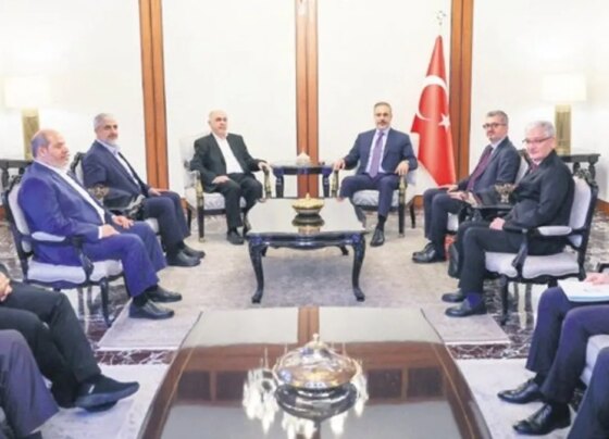 Fidan, Hamas heyetini ağırladı