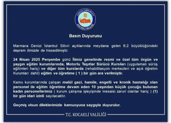 Son dakika: Kocaeli'de okullar tatil edildi!