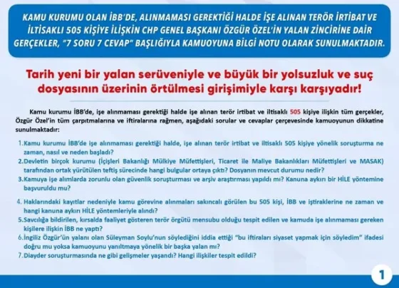 Soylu, Özgür Özel’in yalan zincirini 7 soru 7 cevapla kırdı