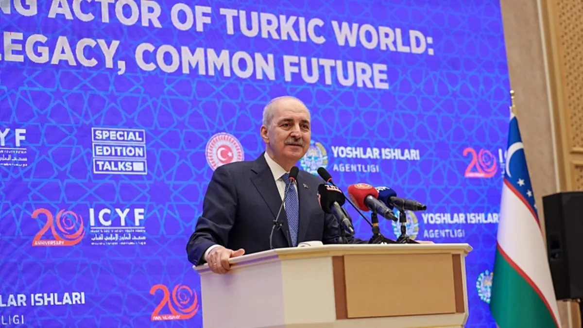 TBMM Başkanı Kurtulmuş,’Türk Dünyasının Yükselen Yıldızı Olarak Gençlik: Ortak Mirasımız, Ortak Geleceğimiz’ temalı konferansta konuştu