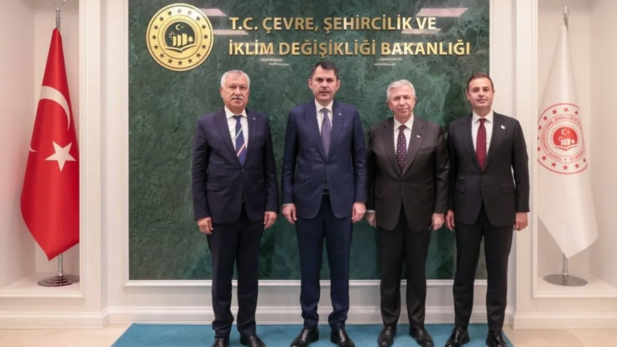 Bakan Murat Kurum Mansur Yavaş, Zeydan Karalar ve Ahmet Akın’ı kabul etti