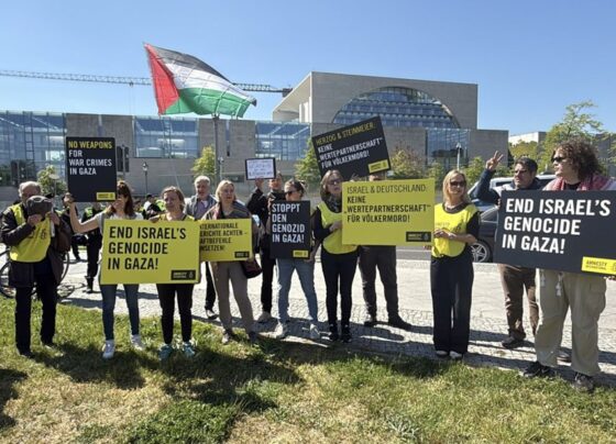 Berlin'de Herzog'a protesto: “İsrail'in Gazze’deki soykırımına son verin” - Son Dakika Dünya Haberleri