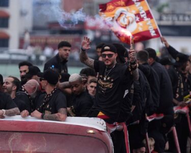 Galatasaray'da şampiyonluk kutlaması