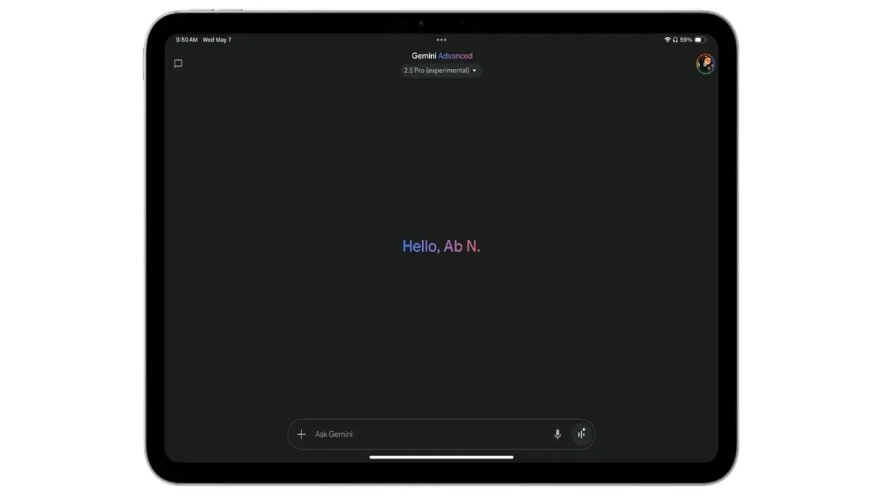 Google Gemini, iPad için optimize edildi!