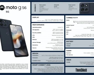 Moto G56 5G özellikleri ortaya çıktı