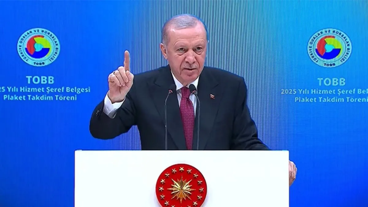 SON DAKİKA | TOBB Hizmet Şeref Belgesi ve Plaket Töreni! Başkan Erdoğan’dan önemli açıklamalar