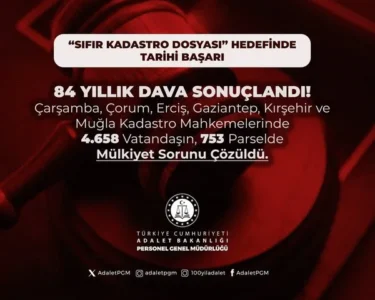Sıfır Kadastro Dosyası hedefinde tarihi başarı: Muğla’da 84 yıllık davalar sonuçlandı!