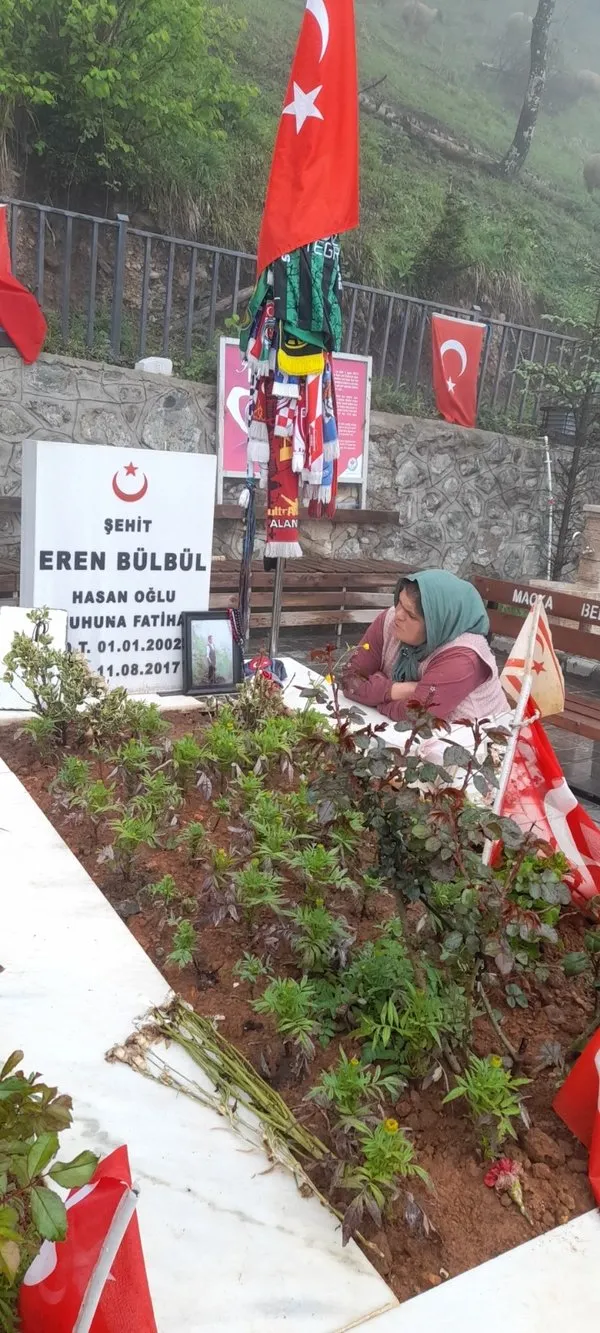 Terörsüz Türkiye hedefine şehit Eren Bülbül’ün annesinden destek