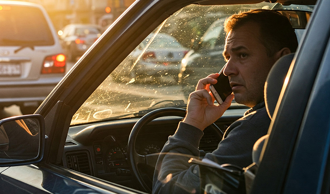 Trafikte telefon kullanımına dev ceza