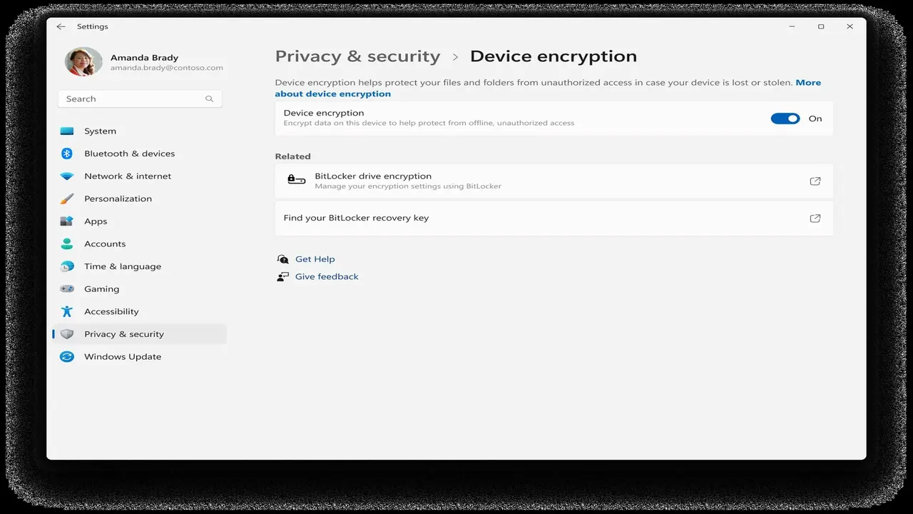 Windows 11, BitLocker özelliğini varsayılan hale getirdi!