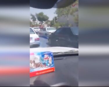 İsfahan'da saldırı anı kamerada