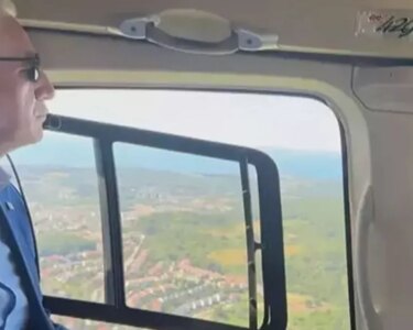 İstanbul Valisi Davut Gül, bayram trafiğini havadan denetledi