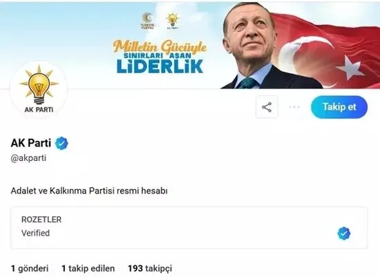 AK Parti NeXT Sosyal hesabı açtı