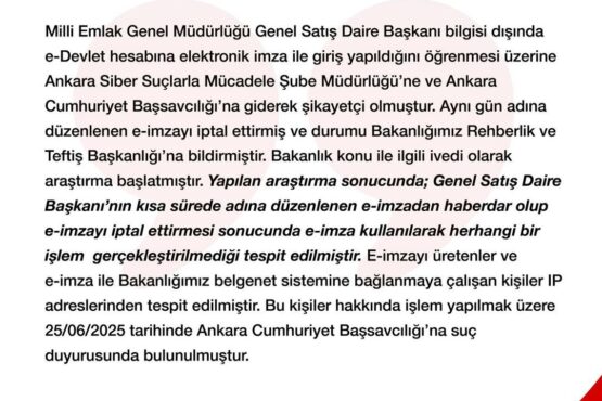 Belgenet Sistemi ne sahte kimlikle erişim iddialarıyla ilgili Bakanlık tan açıklama:  İşlem yapılmadı, kişiler tespit edildi  1