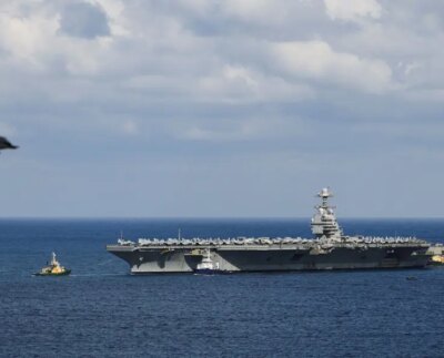 ABD'nin en büyük uçak gemisi "USS Gerald R. Ford" Kızıldeniz'de