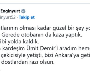 CHP li Cemal Enginyurt trafik kazası geçirdi! 1