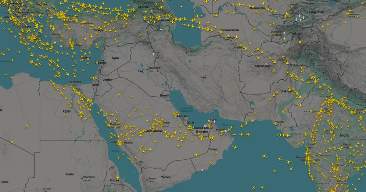 Ortadoğu hava sahası kapalı. Gökyüzünde dikkat çeken boşluk