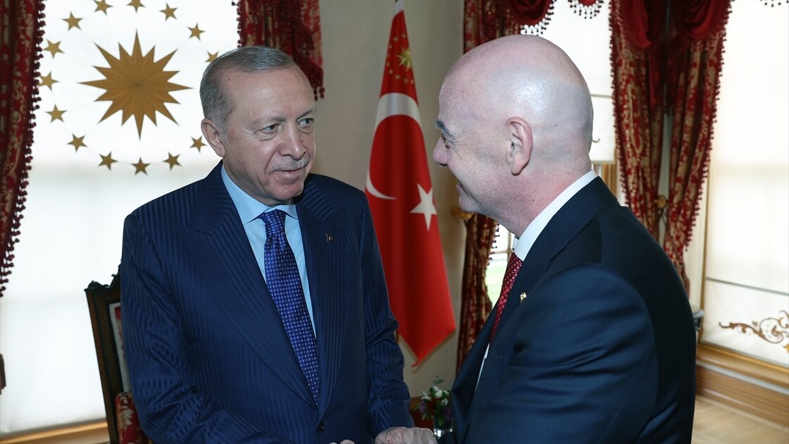 Erdoğan, FIFA Başkanı Infantino ile bir araya geldi haberi