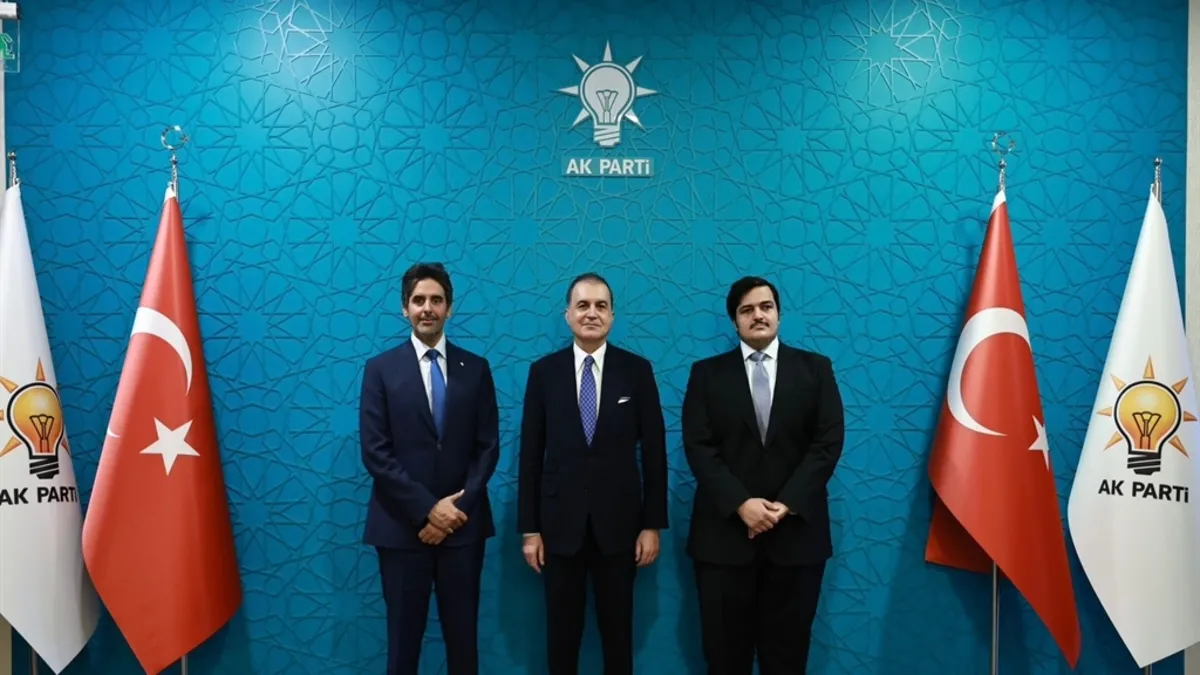 Ömer Çelik, Katar Büyükelçisi Al-Henzap ve Başkatip Al-Thani ile görüştü