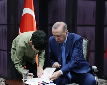 Başkan Erdoğan, Gazzeli Ebu Cezer ve ailesini kabul etti