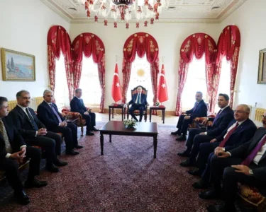 Başkan Recep Tayyip Erdoğan Mesrur Barzani'yi kabul etti