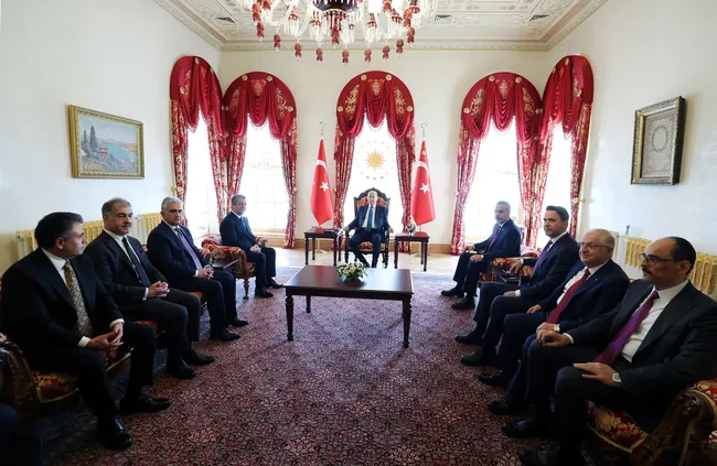 Başkan Recep Tayyip Erdoğan Mesrur Barzani’yi kabul etti