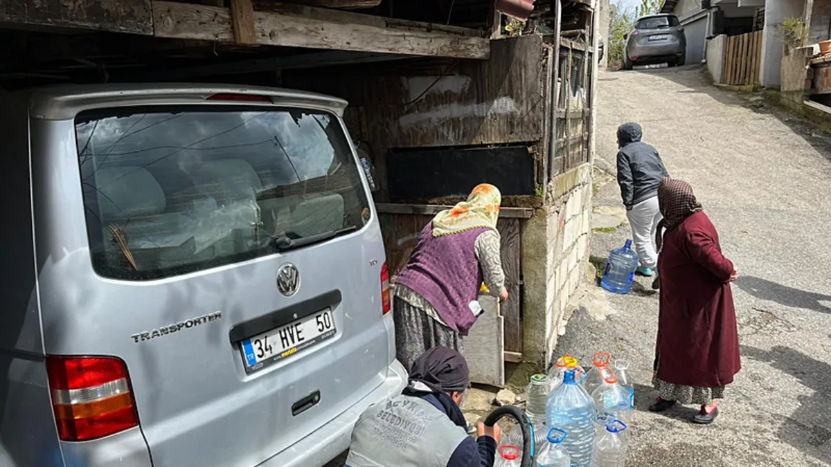 Beykoz’da İSKİ kaynaklı su arızası eski İstanbul’u hatırlattı