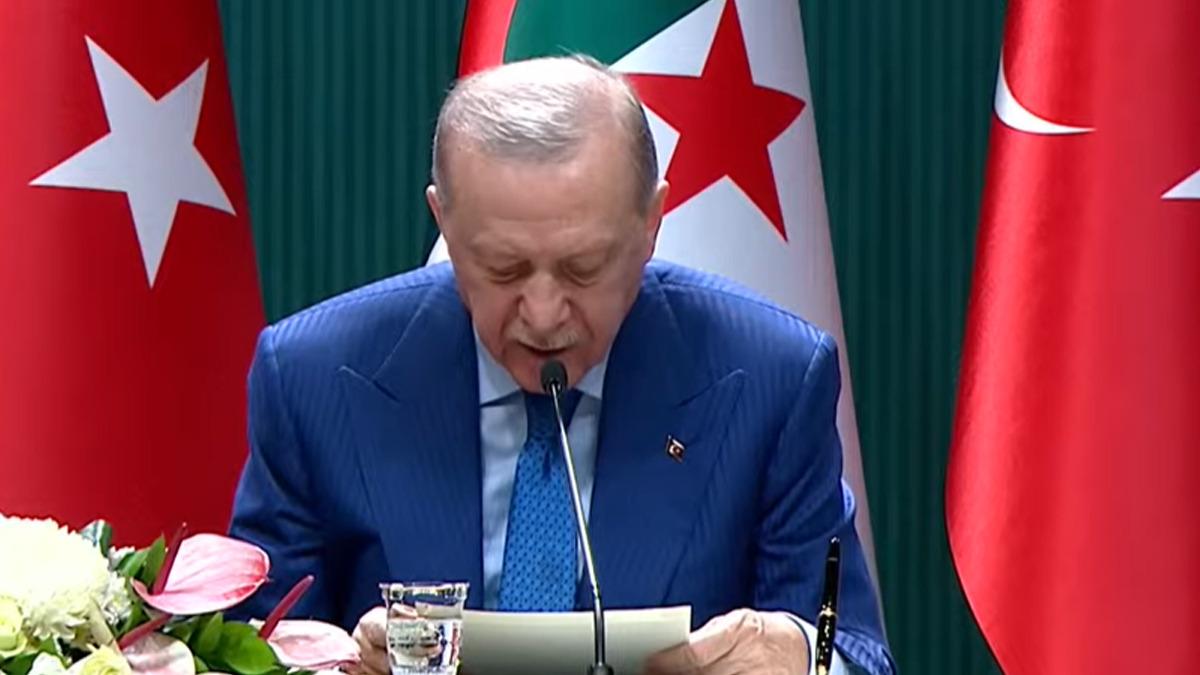 Cumhurbaşkanı Erdoğan, Ankara’da Cezayir Cumhurbaşkanı Tebbun’u konuk etti