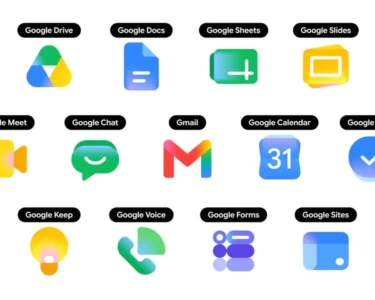 Google, Workspace, ikon, tasarım, güncelleme
