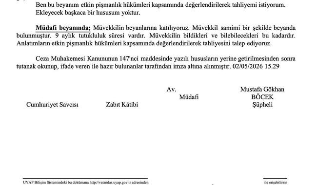 SON DAKİKA… CHP’li Muhittin Böcek’in oğlu Gökhan Böcek’ten etkin pişmanlık ifadesi: İşte o belge!